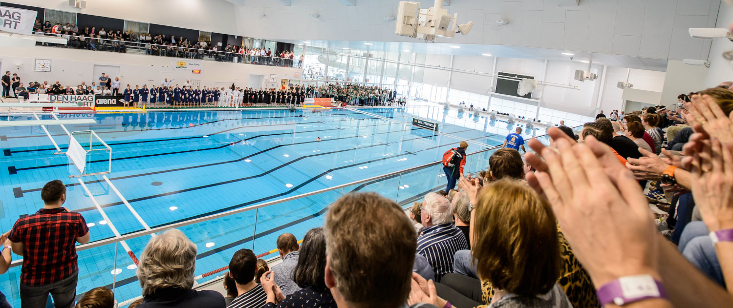 Het Hofbad in Den Haag is wederom het decor van de bekerfinale | Beeldboot/Gertjan Kooij